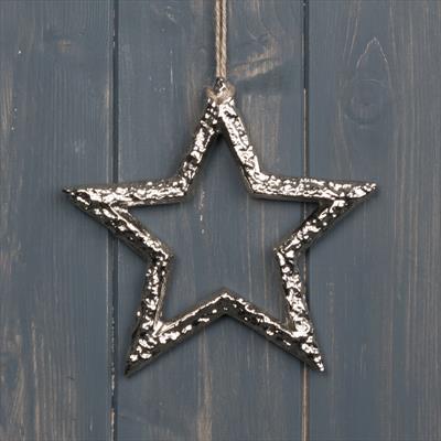 Silver Metal Star 12cm detail page