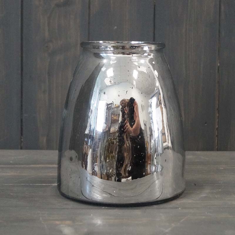 Silver Glass Tealight