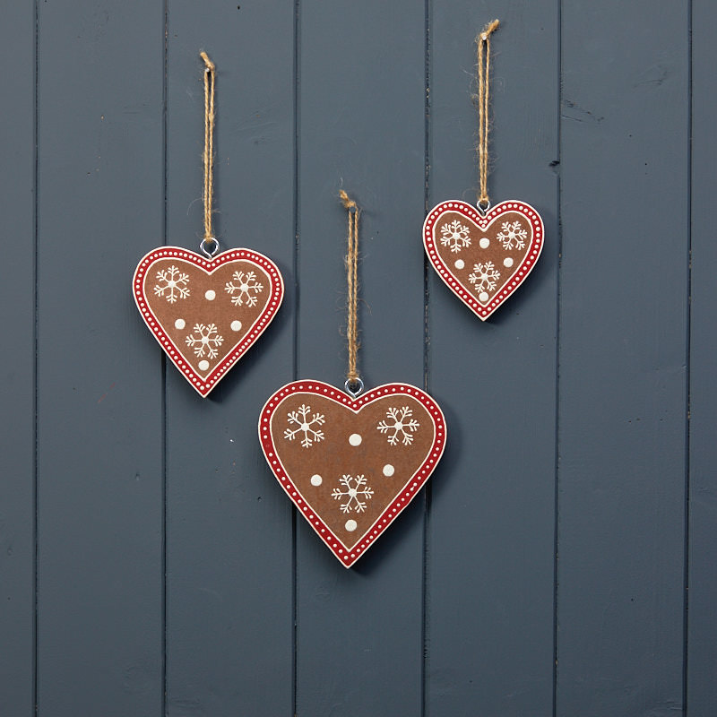 Handpainted Wooden Hearts