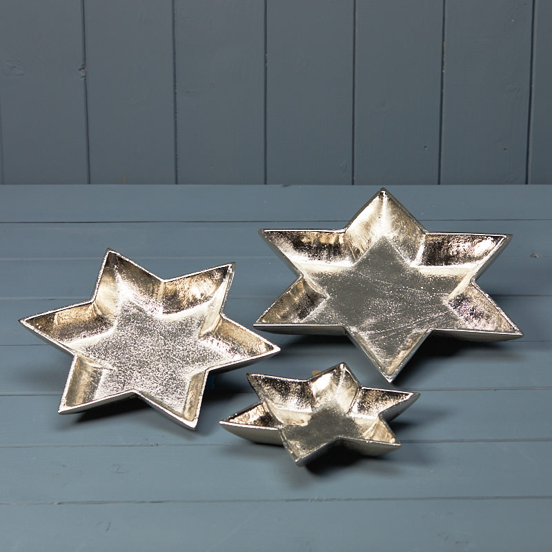 Silver Star Shape Plate (22cm) detail page