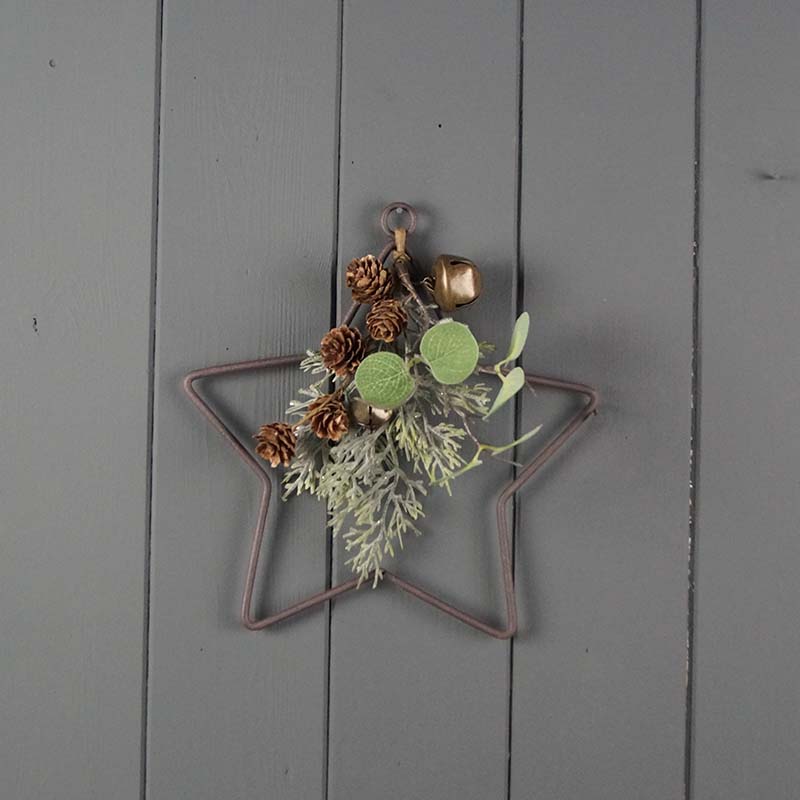 20cm Wire Star Wreath