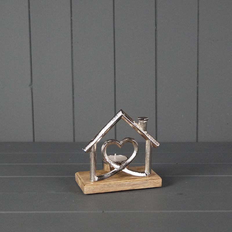 Metal House Tealight (15cm) detail page